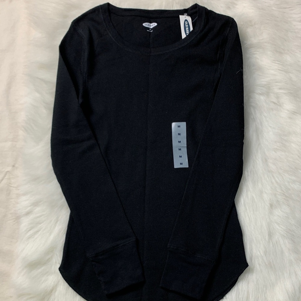 Old Navy Jet Black Long Sleeve Top